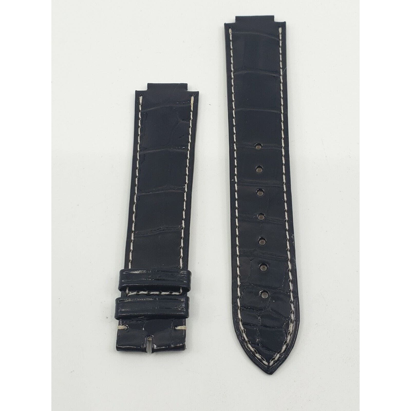 New Authentic Cartier Ballon Bleu Watch Alligator Strap Band 20mm X 18mm Avc